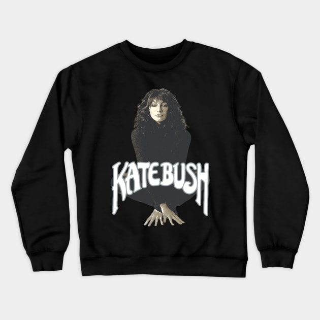 Kate Bush Fanart Design Crewneck Sweatshirt by Bingung Mikir Nama Design